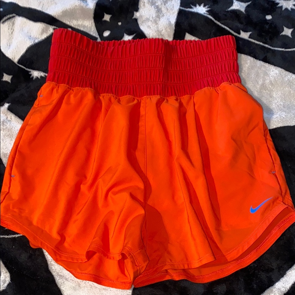 Nike Women's Orange Athletic Shorts